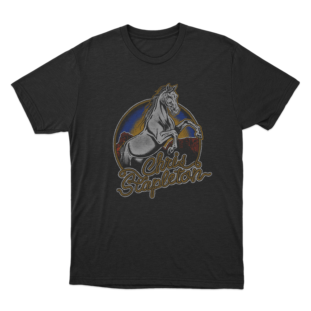 Chris Stapleton Horse Unisex T Shirt Black Chris Stapleton Horse Unisex T Shirt Black