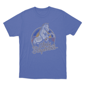Chris Stapleton Horse Unisex T Shirt Blue