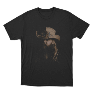 Chris Stapleton Portrait Unisex T Shirt Black