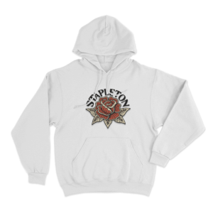 Stapleton Rose Unisex Hoodie White
