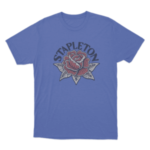 Stapleton Rose Unisex T Shirt Blue