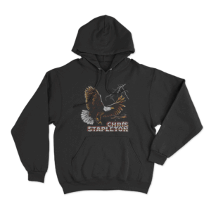 Vintage Premium Eagle Unisex Hoodie Black