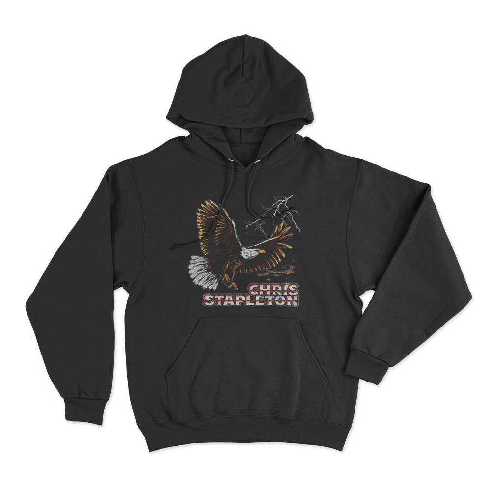 Vintage Premium Eagle Unisex Hoodie Black Vintage Premium Eagle Unisex Hoodie Black